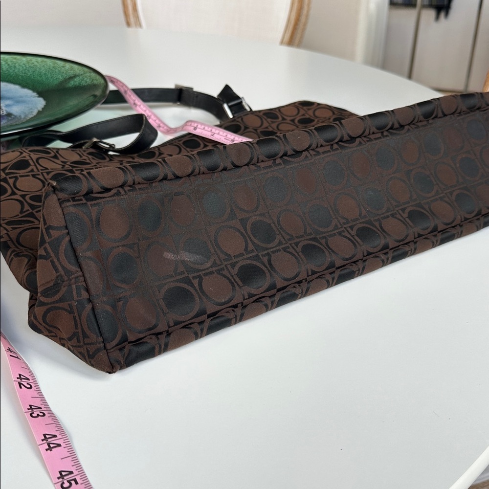 Vintage 2000’s Ferragamo Gancini Printed Shoulder Bag - Picture 3 of 16